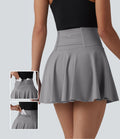 Jupe de tennis courte évasée 2-en-1 SoftlyZero™ Airy effet frais InstantCool taille haute avec poches, protection solaire UPF50+