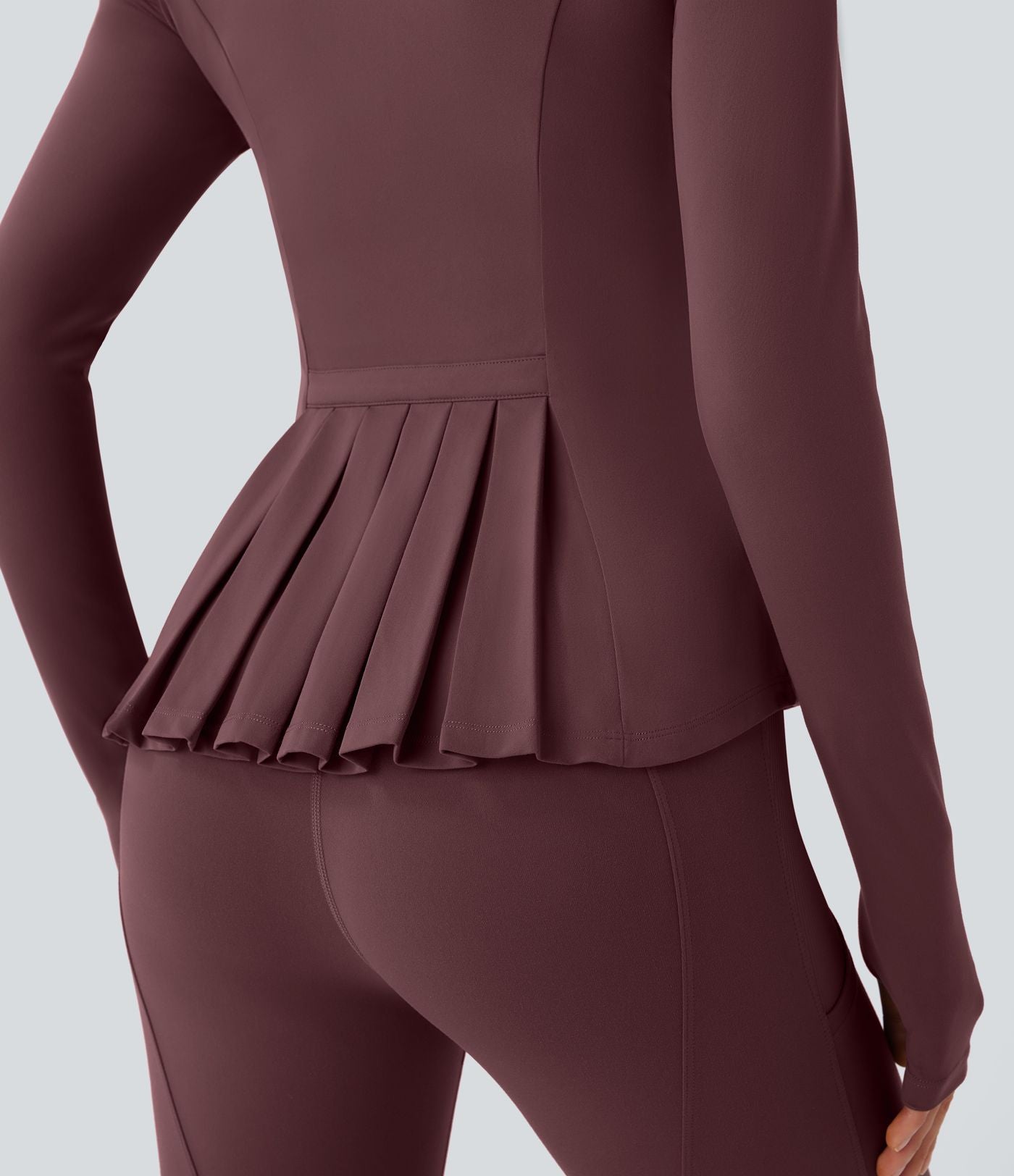Veste d'équitation ajustée Softlyzero™ avec col montant, passe-pouces, poches, plis et fermeture éclair - Protection UPF50+