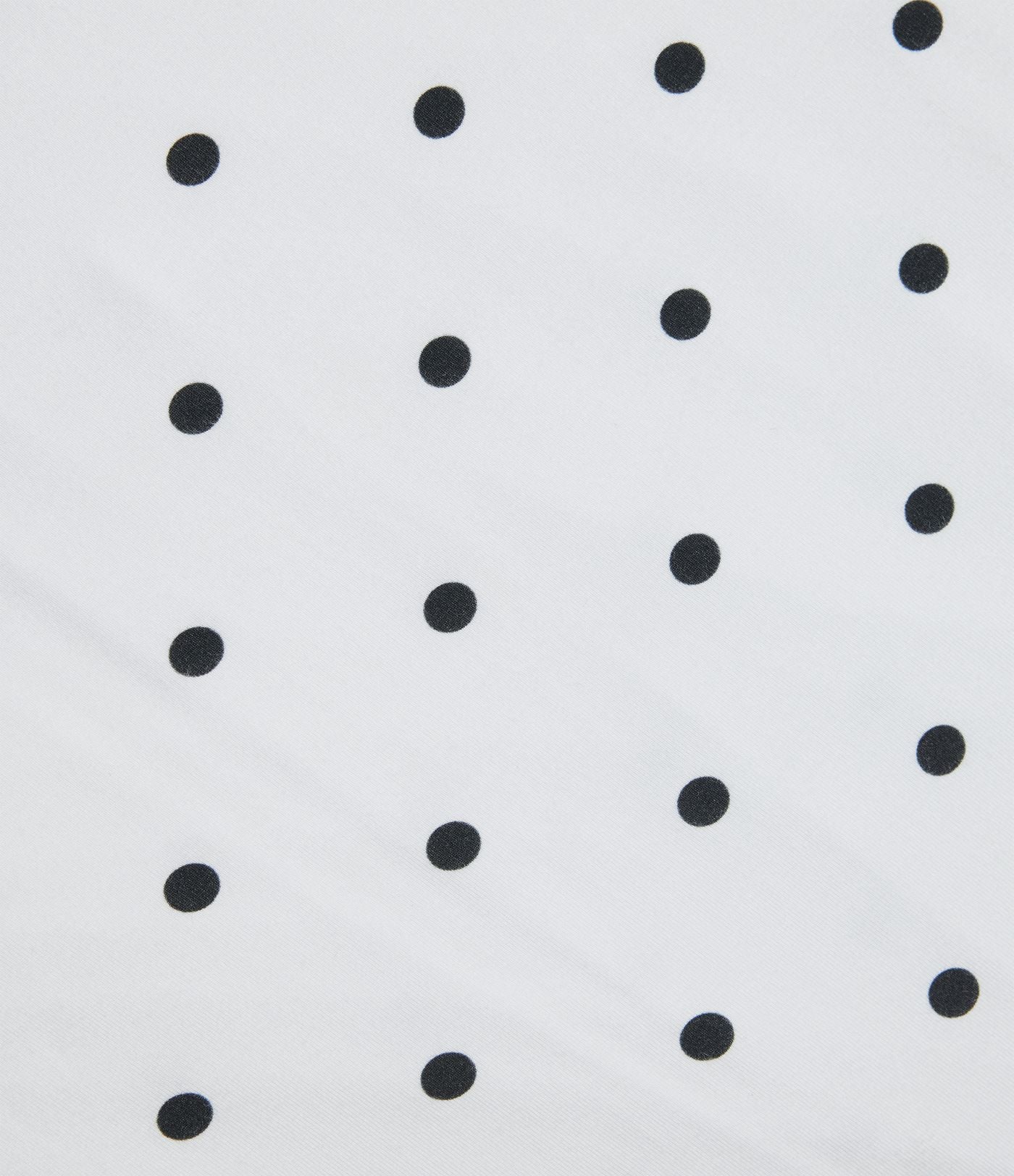 T-shirt casual col V à manches courtes à pois