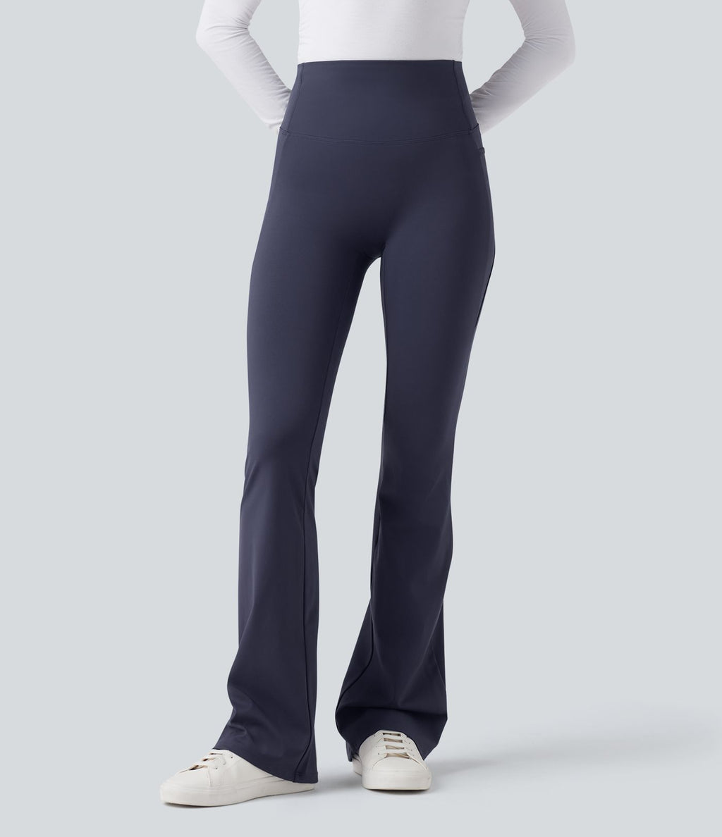 Patitoff™ 2.0 Pantalon casual évasé taille haute gainant anti-poils d'animaux avec poches