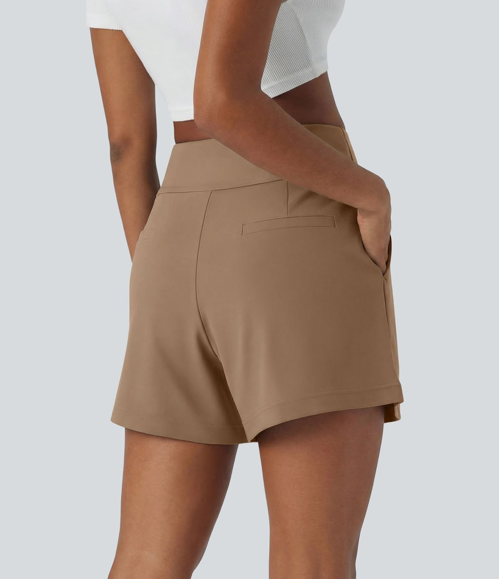 Short de travail large taille haute DayStretch avec poches