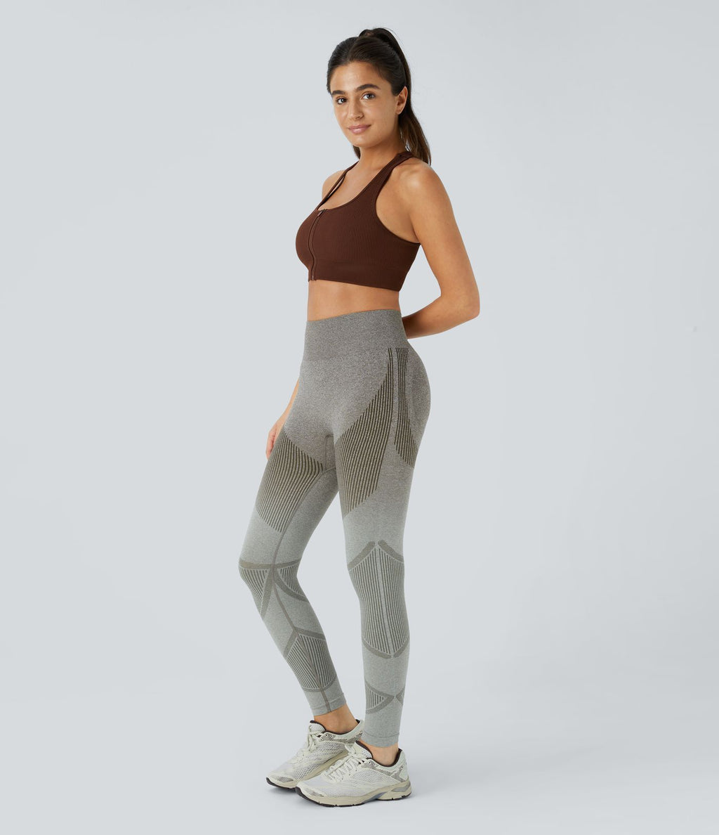 Legging running taille haute dégradé sans couture OneForm Seamless Flow