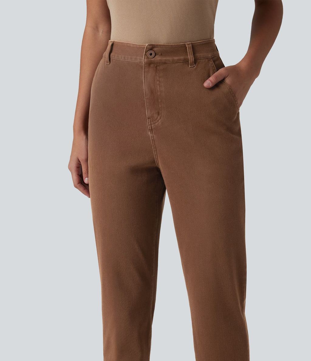 Jean tailleur taille haute fuselé Halara Flex™ avec poches