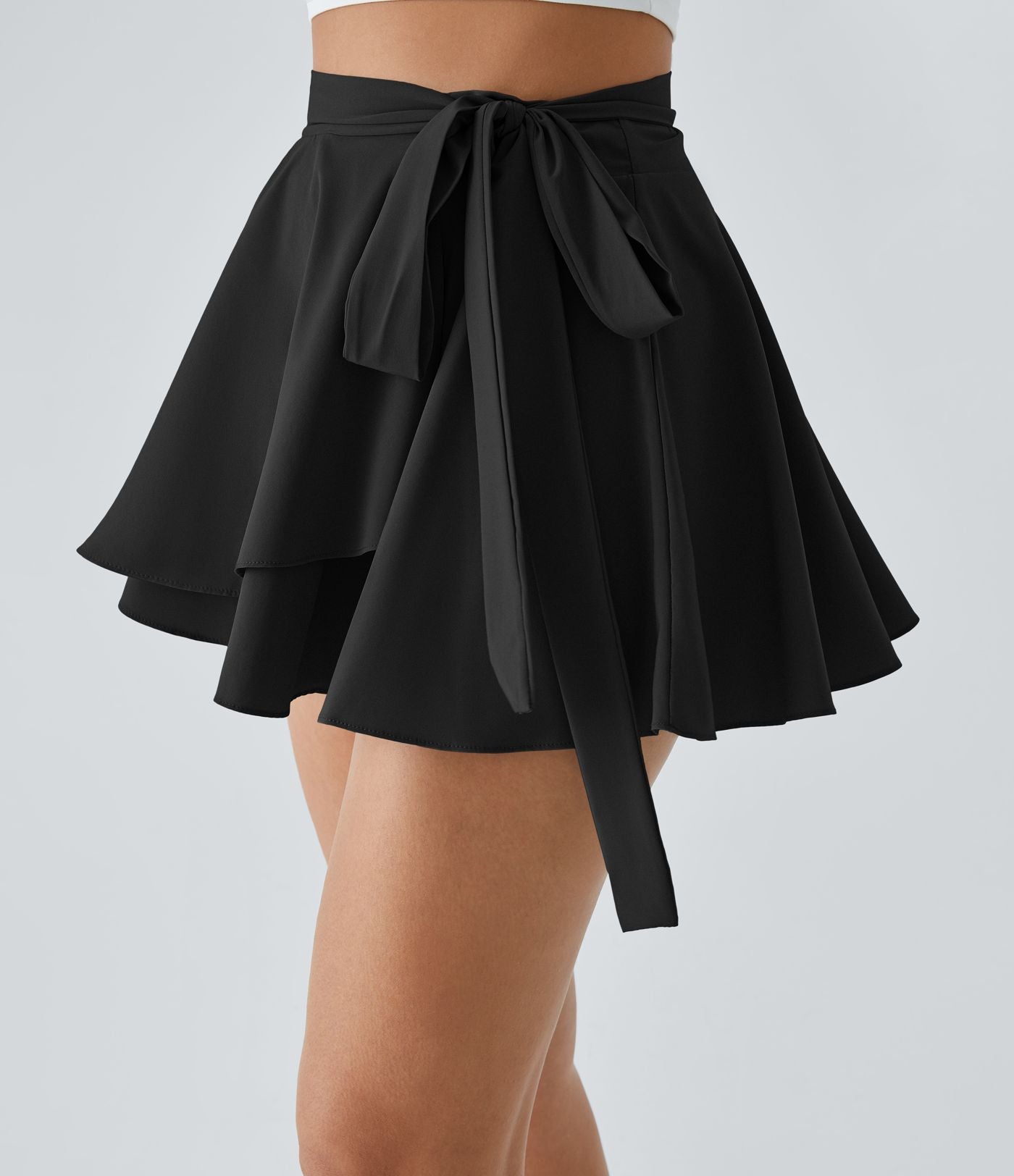 Breezeful™ Jupe Évasée Casual Taille Haute 2 en 1 Poche Latérale Séchage Rapide
