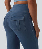 Jean évasé Halara Flex™ casual gainant taille haute avec poches