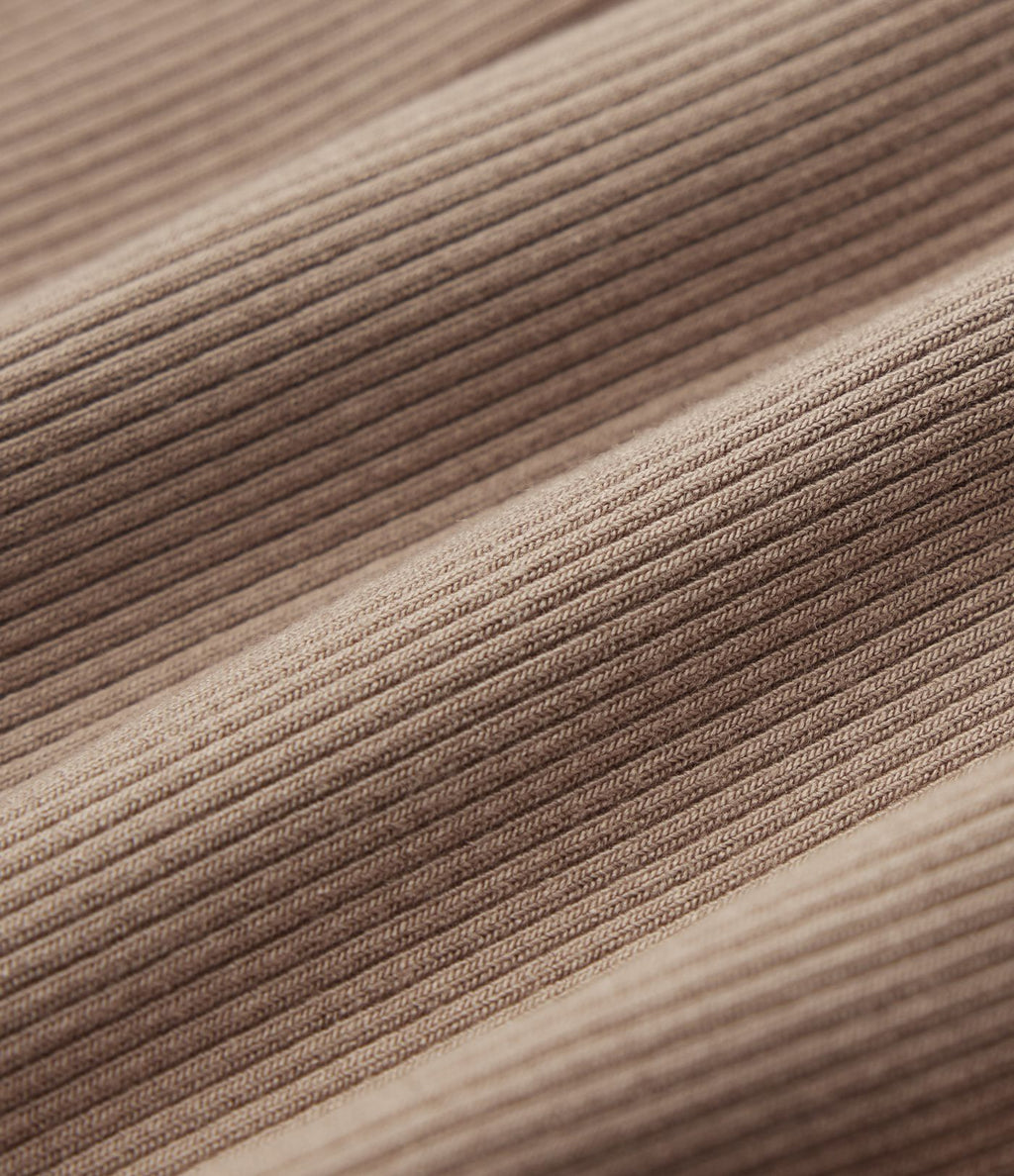 Short tailleur casual 2-en-1 côtelé maille taille haute avec poches