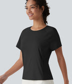 T-shirt casual col rond manches courtes avec poche