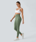 Legging taille haute froncé uni sans couture OneForm Seamless Flow