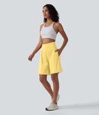 Short de yoga 2-en-1 SoftlyZero™ Airy taille très haute effet frais InstantCool 22,8 cm avec poches