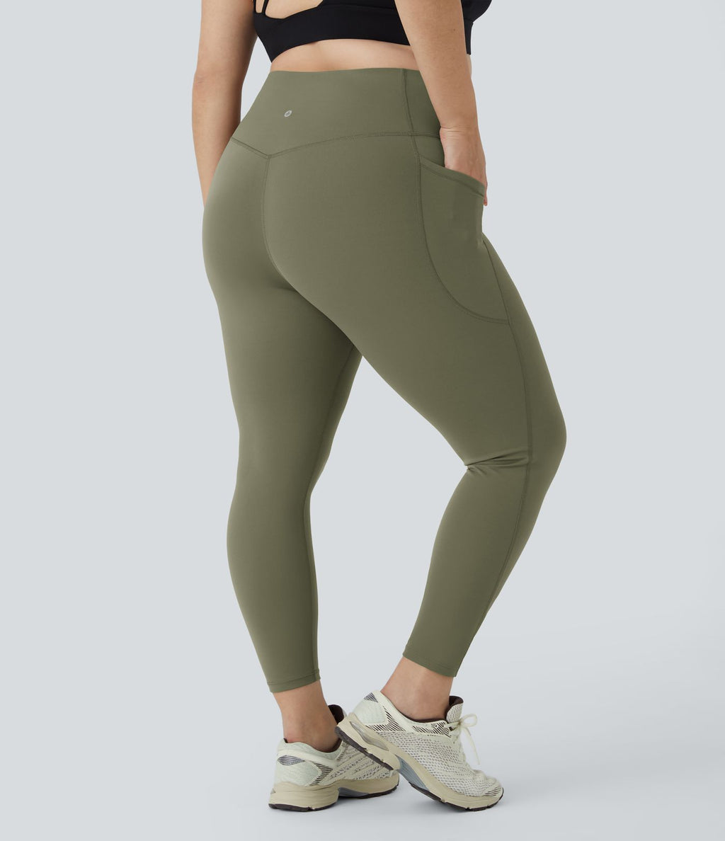 Legging d'entraînement gainant taille haute grande taille avec poches Halara UltraSculpt™