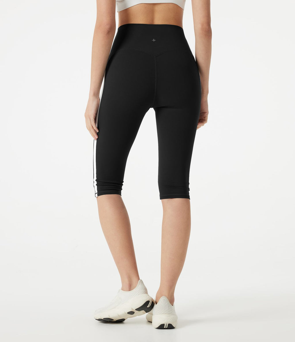 Legging yoga pedal pusher Halara UltraSculpt™ taille haute effet ventre plat avec bandes latérales