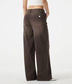 Jean large Halara Flex™ taille basse asymétrique à délavage coloré avec poches