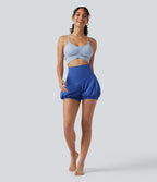 Short de danse SoftlyZero™ 10 cm taille haute gainant coupe ballon avec poches et protection solaire UPF50+