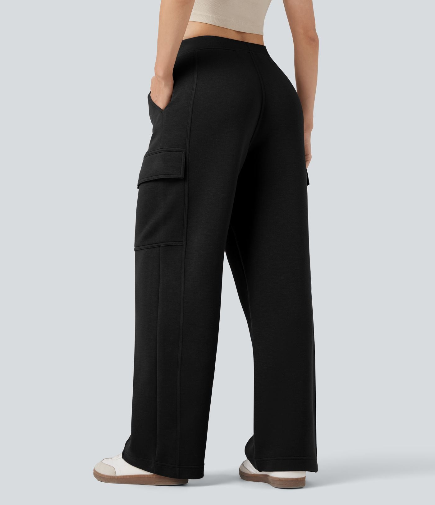Pantalon décontracté SpacerTek™ taille mi-haute, jambe droite, avec poches