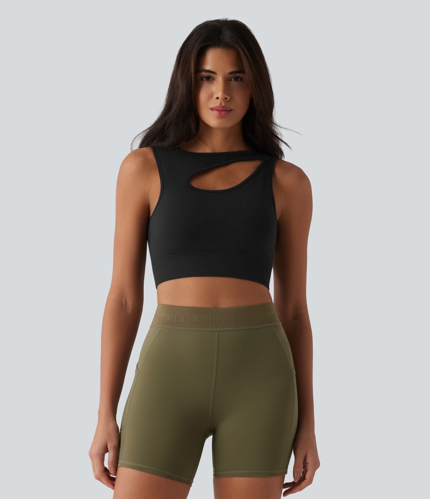 Débardeur de yoga OneForm Seamless Flow à découpes avec brassière intégrée