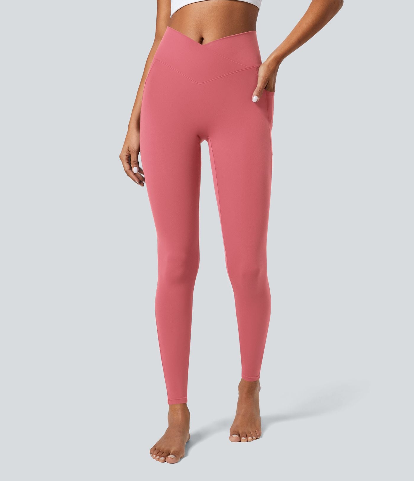 Softlyzero™ Legging Unis Poches Croisées