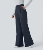 Pantalon tailleur évasé taille haute Halara Flex™ DayStretch avec poches
