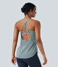 Débardeur running Halara UltraSculpt™ col rond dos croisé bonnets E-G