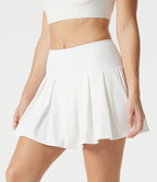Jupe-short de tennis mini SoftlyZero™ QuickDry taille mi-haute gainante à plis avec poches