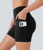 Short de yoga Softlyzero™ 12,5cm taille haute avec doubles poches - Protection UPF50+