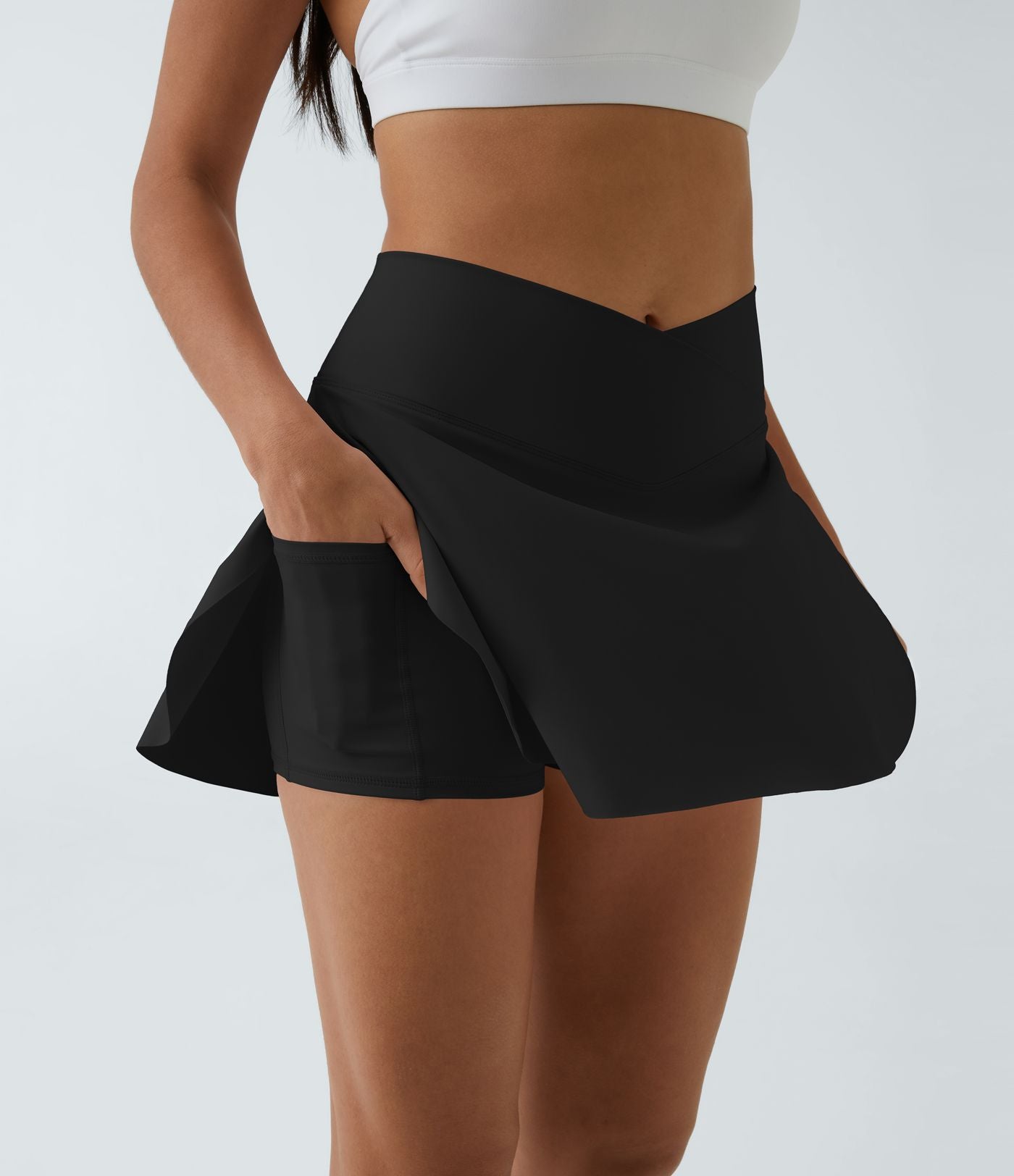Jupe de tennis SoftlyZero™ Airy 2-en-1 avec poches latérales croisées effet frais InstantCool, Lucid, longueur allongée