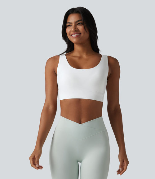 Brassière de sport Halara UltraSculpt™ maintien moyen dos nu avec boucle ajustable et brassière intégrée