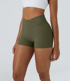 Softlyzero™ Short 7,5cm Biker Taille Haute Croisé Uni