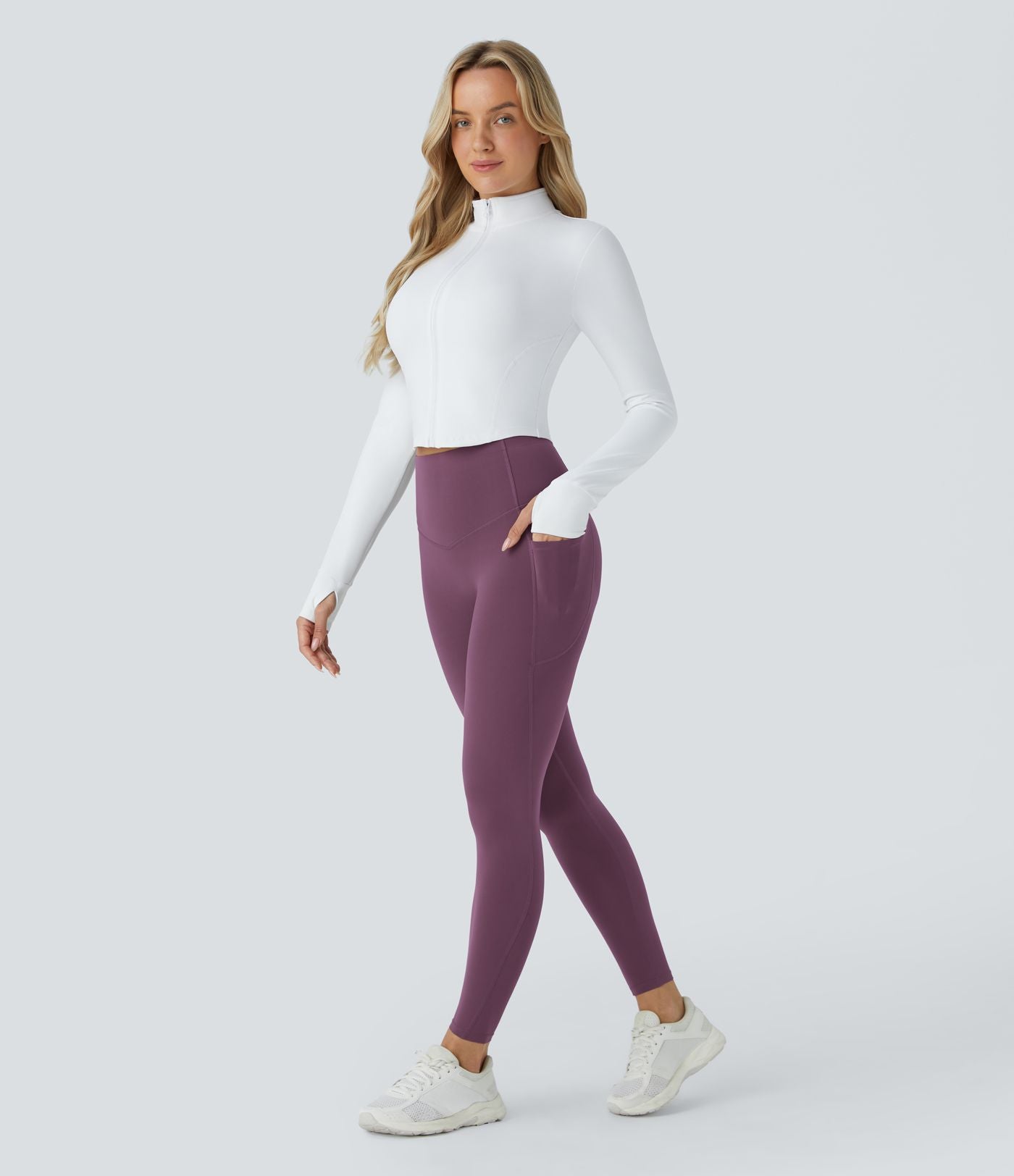Legging d'entraînement gainant galbant taille haute avec poches Halara UltraSculpt™