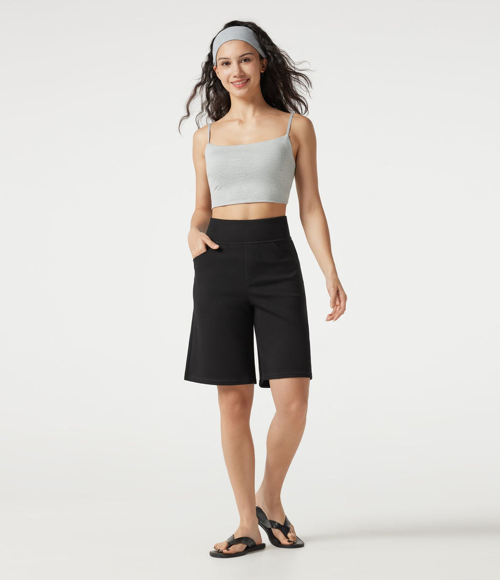 Short ample casual taille haute 25,5 cm avec poches