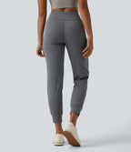 Jogging de yoga taille mi-haute à séchage rapide avec poches