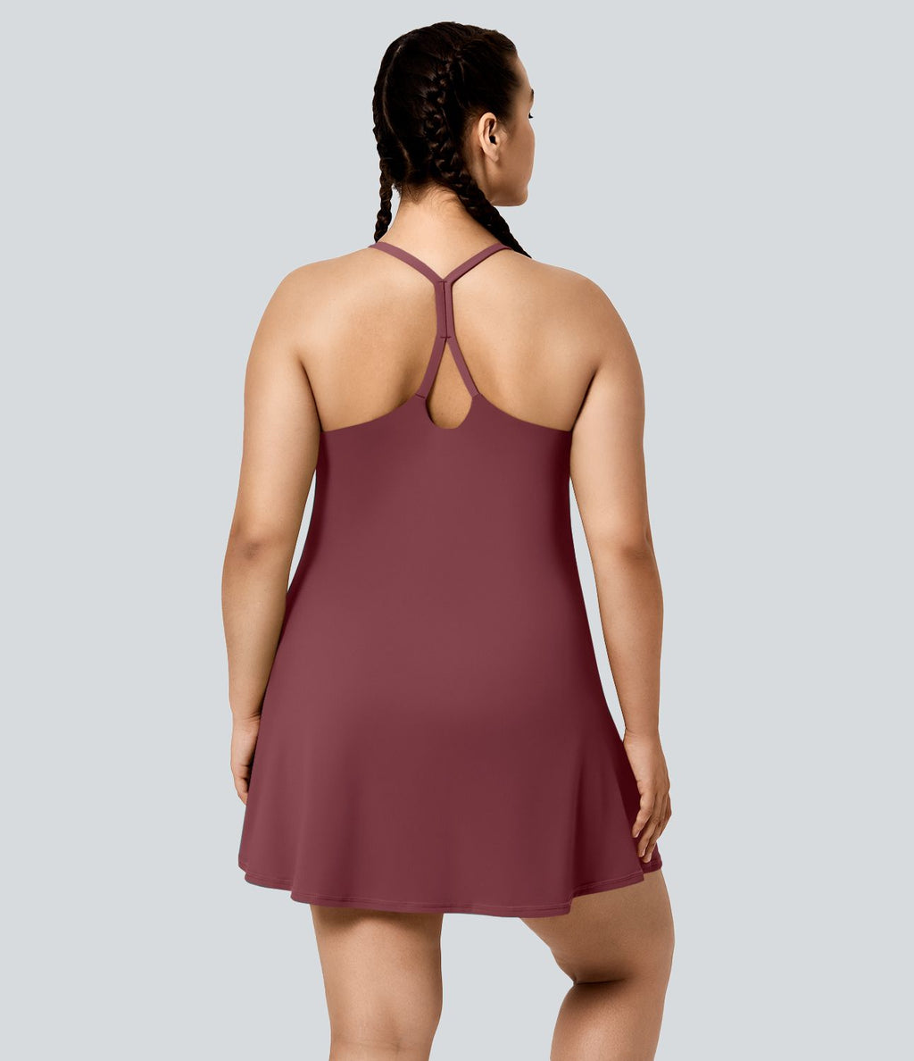 Softlyzero™ Airy Mini Everyday Robe-Euphoria Air Aérée 2 En 1 Dos Nu Avec Poche Latérale Cool Touch Grande Taille