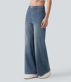 Halara Flex™ Jean large décontracté taille haute gainant avec poches