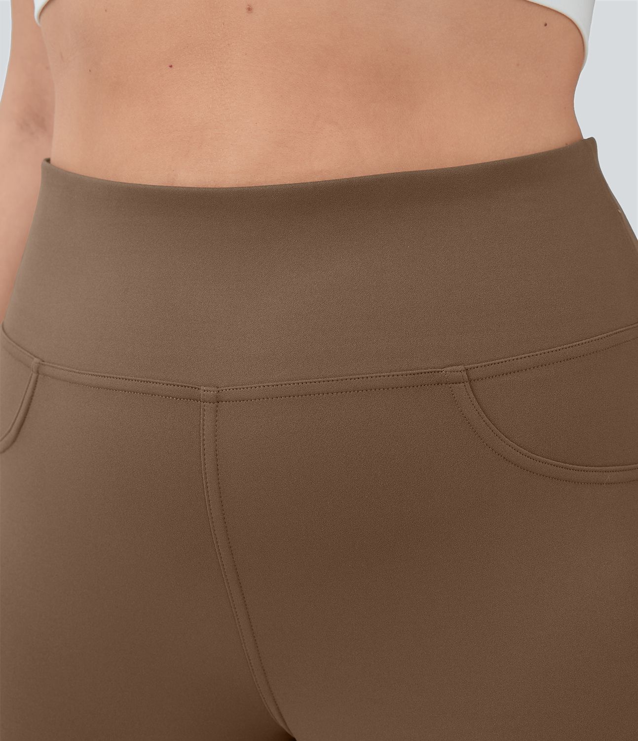 Legging yoga évasé grande taille taille haute DayStretch avec poches