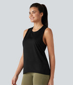 Débardeur de sport yoga dos nageur croisé effet frais InstantCool séchage rapide sans manches, protection solaire UPF50+
