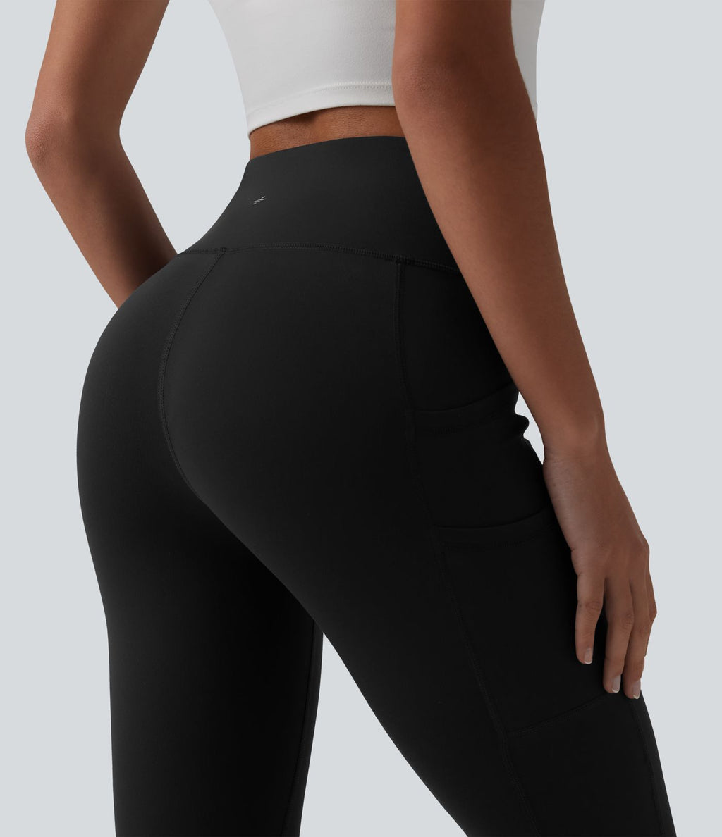 Legging de yoga corsaire SoftlyZero™ taille haute avec poches - UPF50+