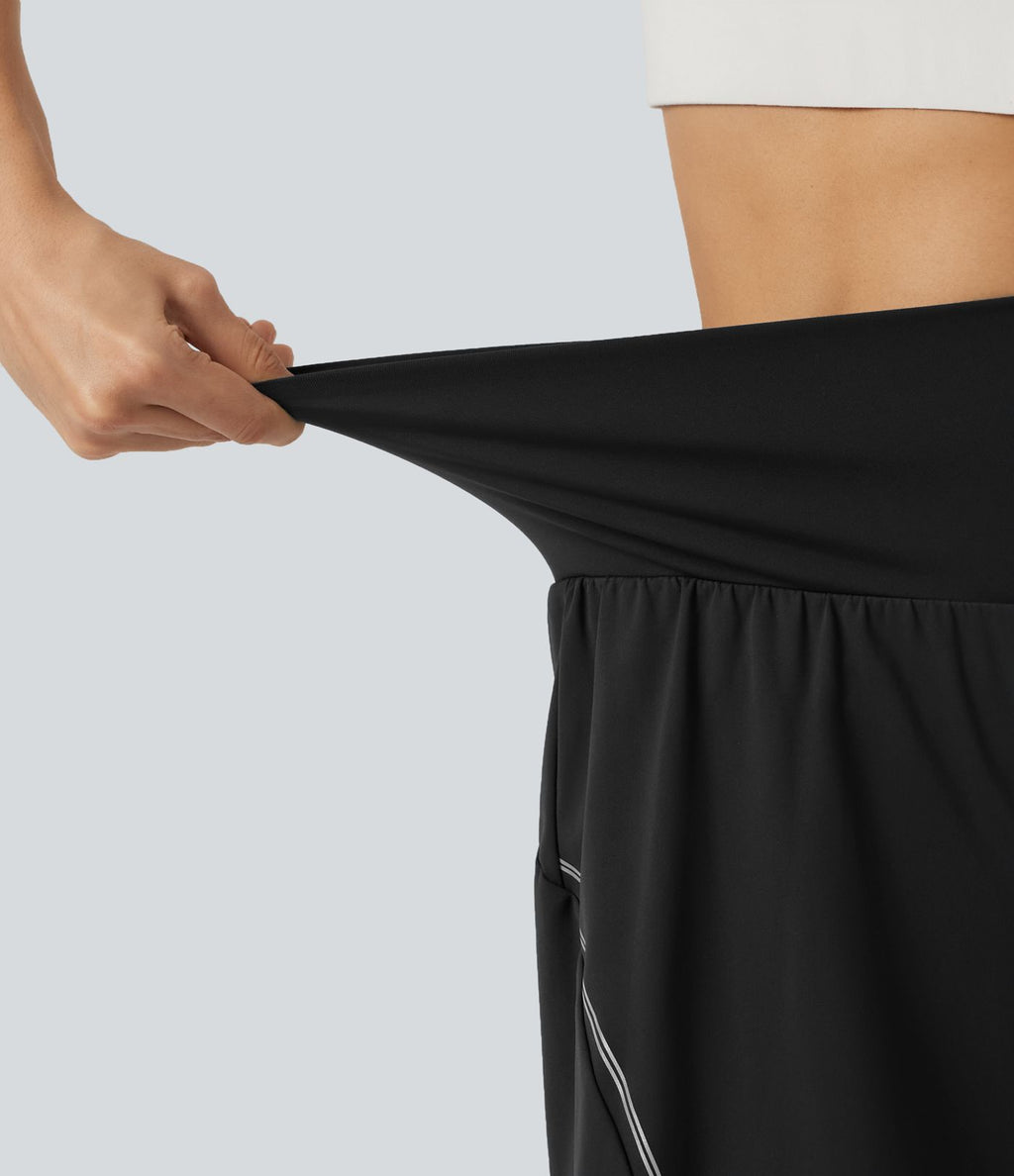 Short de yoga 2-en-1 SoftlyZero™ Airy réfléchissant taille haute 12,5 cm à effet frais InstantCool avec poches