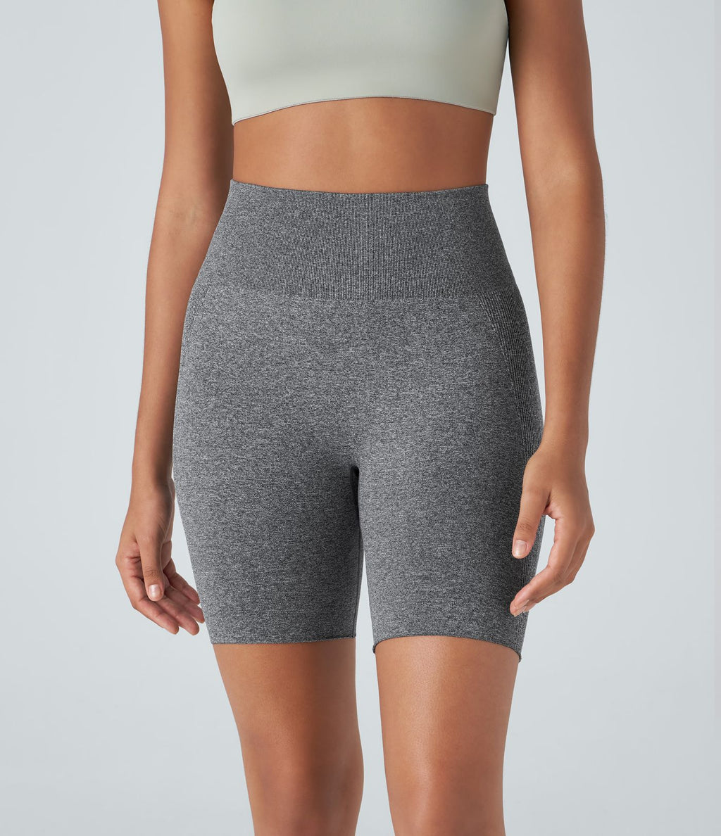 Short cycliste yoga 17,5 cm effet push-up taille haute sans couture OneForm Seamless Flow