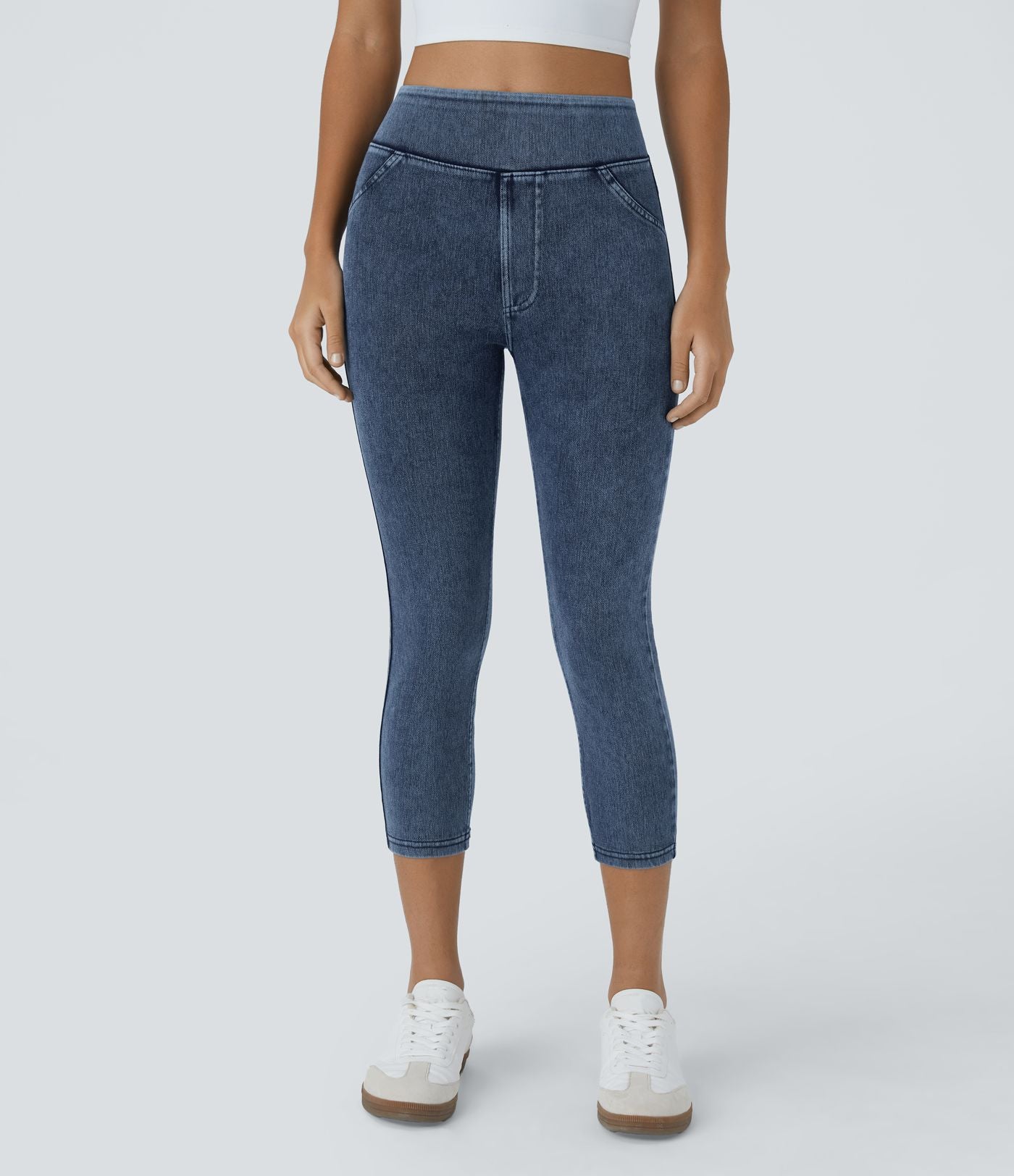 Halara Flex™ Jegging Capri Taille Haute Extensible Poche Latérale Arrière