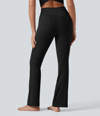 Legging de yoga Halara UltraSculpt™ côtelé, taille haute, évasé croisé, à poches