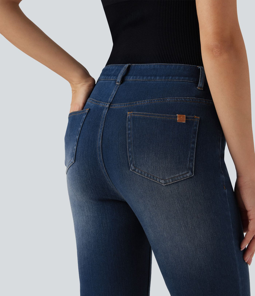 Jean évasé Halara Flex™ taille haute avec poches