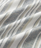 Blouse décontractée col V manches courtes à rayures