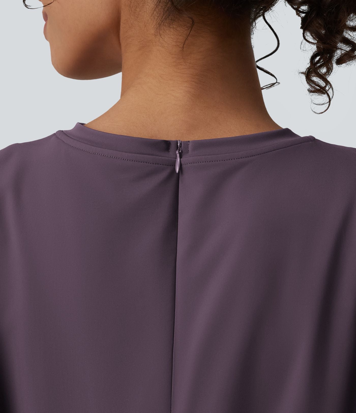 Combishort décontracté col rond sans manches effet frais InstantCool avec nœud frontal et poches, accès facile Easy Peasy, protection solaire UPF50+