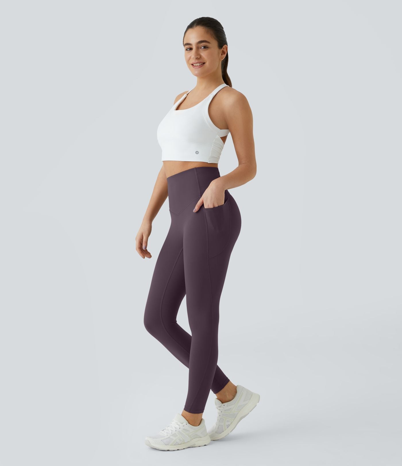 Legging corsaire d'entraînement gainant taille haute avec poches Halara UltraSculpt™