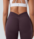 Legging de yoga gainant galbant taille haute avec fronces et poches Halara UltraSculpt™