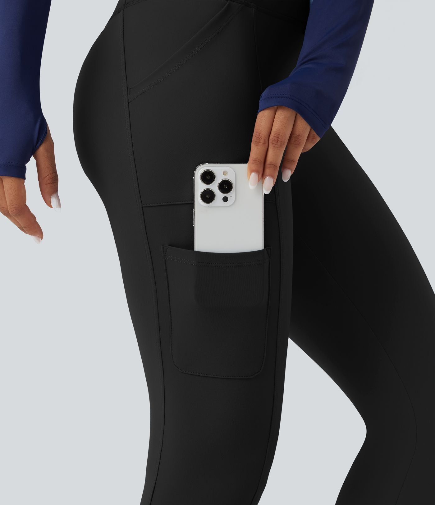 Jogging randonnée SoftlyZero™ Plush taille haute avec cordon de serrage et poches