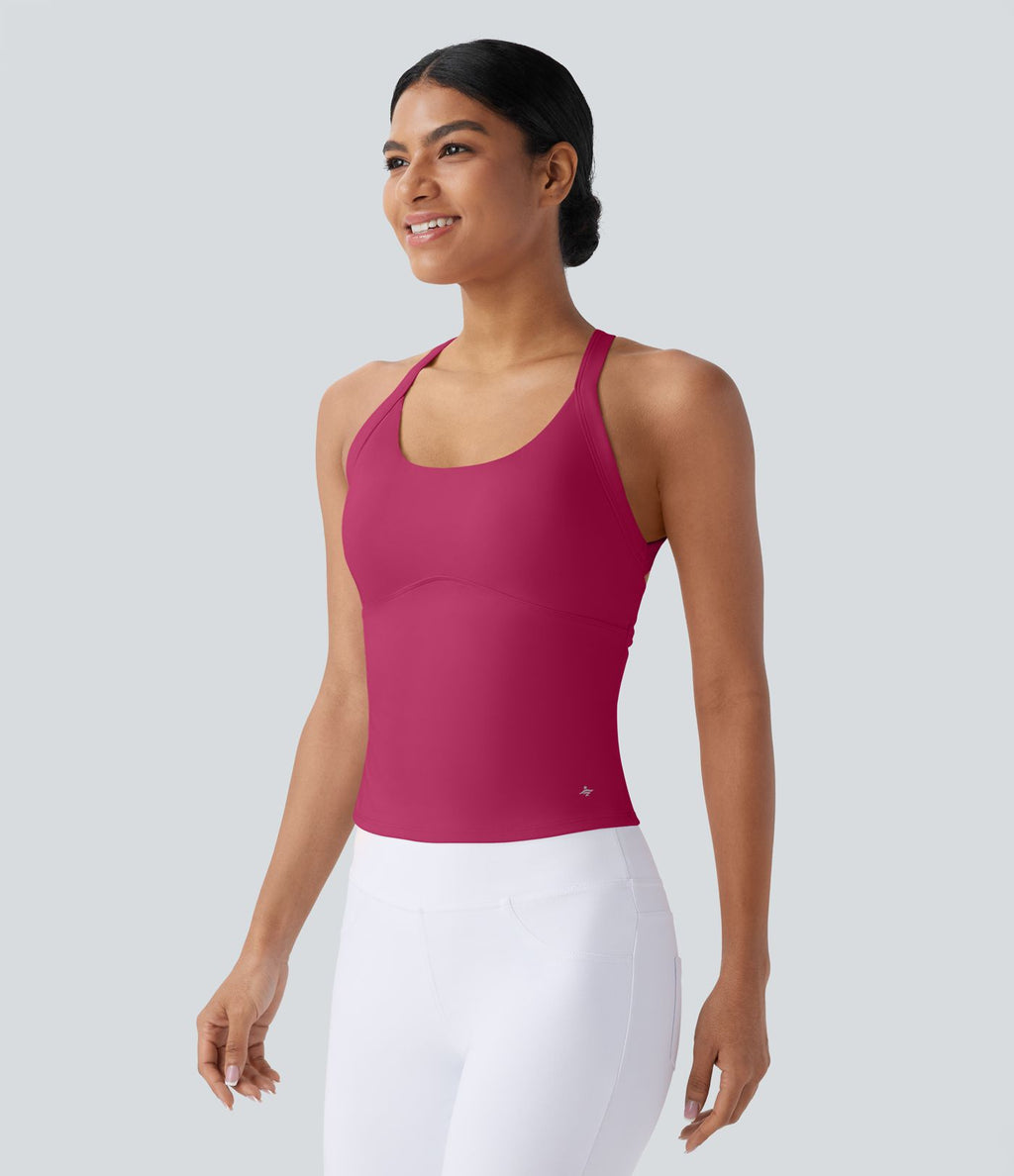 Débardeur yoga SoftlyZero™ Plush à découpes A-D
