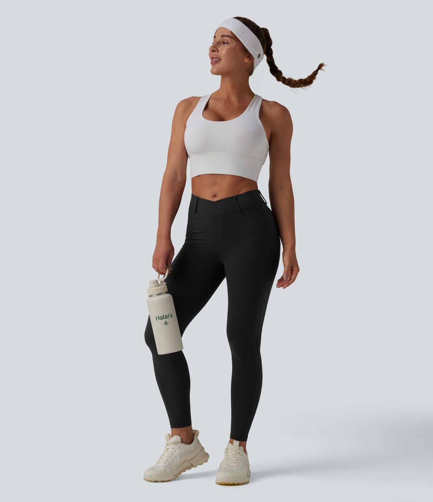 Legging d'entraînement Halara UltraSculpt™ taille haute gainant galbant avec poches