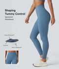 Legging 7/8 d'entraînement gainant taille haute avec ceinture en V Halara UltraSculpt™