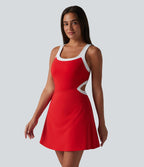 Robe de tennis mini SoftlyZero™ Airy 2-en-1 color block à effet frais InstantCool, brassière intégrée et poches, accès facile Easy Peasy