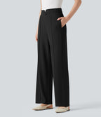Pantalon de travail droit taille haute Halara Flex™ avec poches